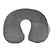 Produktbild Jaco-Bolo aufblasbares Nackenkissen mit Fleece-Bezug (grau)  Nackenhörnchen  Reisekissen  schnell aufblasbar
