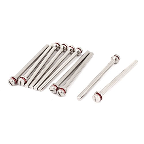 Aexit 10 Pcs Abrasives 3mm drill hole Diameter Mandrel for Diamond Rotary Grinding Wheel Disc Model:68as577qo292