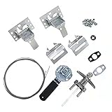 Universal T Lock Kit Garage Door Parts, Garage Door Hardware Open Lock, Spring Latch and keyed Handl