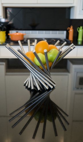 Visol Products Heliot Stainless Steel Modern Fruit Bowl #TOP1