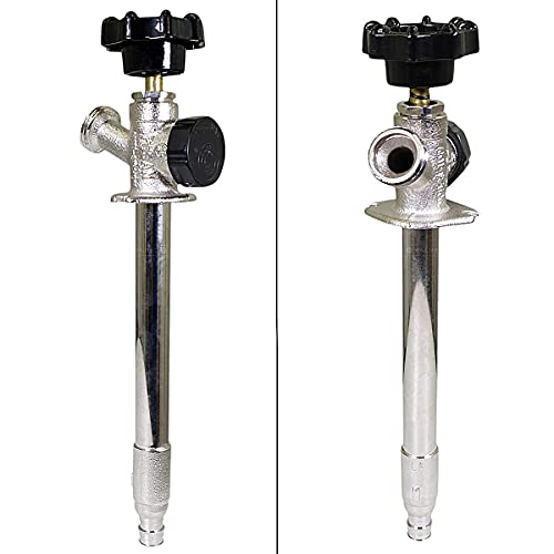 Image of Midline Valve 62061G-OM-5 Anti-Siphon Sillcock Frost Free Outdoor Faucet with Vacuum Breaker 1 /2 in. PEX A x 3 /4 in. Hose Bib, 6 in. Long (5 Pack), Chrome