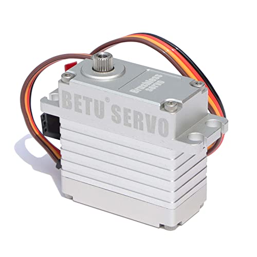 Betu 60Kg Brushless Servo, High Torque Servo, Waterpoof Servo Made By Full Aluminum Case And Stainless Steel Gear, Steering Servo Compatible With 1/5，1/6, 1/8, 1/10 Rc Car/Robot/Boat/Airplane #TOP6