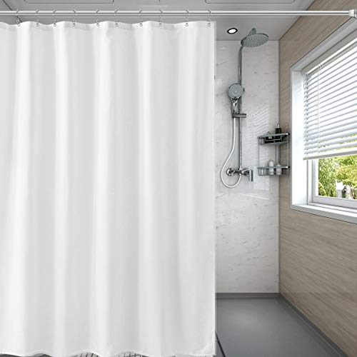 DadyMart Shower Curtain Hooks Rust Resistant Shower Curtain Rings Metal Double Glide Rollers Shower Hooks for Bathroom Shower Curtain Rods Curtains, Set of 12, Chrome