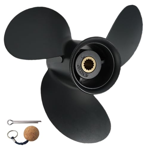 VRIWOY 9.25 x 10 Aluminum Boat Propeller for Tohatsu Outboard 9.9-20hp