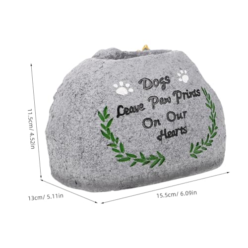 Pot de fleurs tombe chien POPETPOP en résine anti-gel extérieur - 3