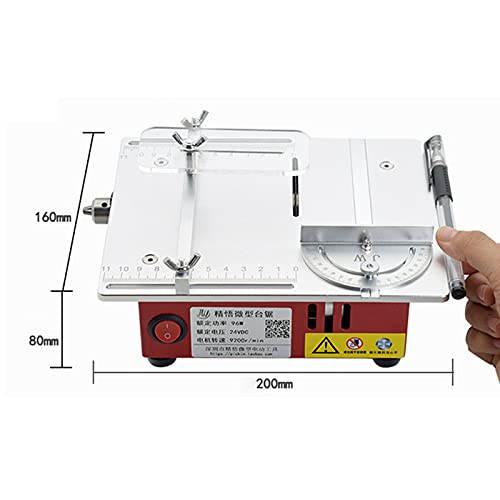 96W Multifunctional Mini Portable Table Saw,Manual Woodworking Table Lathe, Electric Polisher, Desktop Cutting Tool, Diy Hobby Model Cutting Bench Saw, Used For Making Jewelry, Crafts 9200R/Min #TOP6
