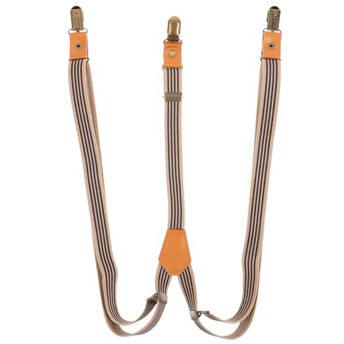 PartyKindom Duty Belt Suspenders Metal Multifunctional Elastic Strap Fabric Trousers Elastic Strap Suspenders
