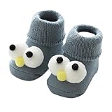 Calcetines Niños Niños Antideslizantes Animales Lindos Zapatillas 3D Niñas Bebé Comic Cuidado del Bebé (D, M)