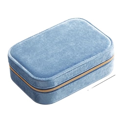 Boîte à bijoux double couche de grande capacité pour bagues et colliers