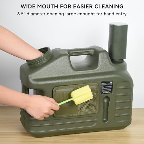 FIRINER 5 Gallon Water Jug, Bpa Free Large Water Jug with Spigot, Automatic Touch Control Water Pump, Emergency Water Container for Outdoor Hiking Camping - Image 4