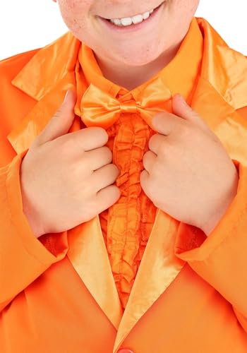 Disfraz Completo de Tuxedo Naranja para Niños miniatura 6