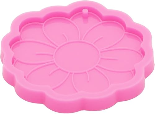 Miniatura 3 de Angel Wings Molde de silicona para llavero de flor de sol, moldes de resina de girasol, llavero brillante brillante molde de silicona para dijes de