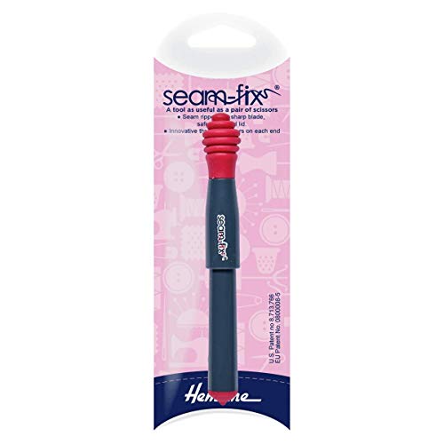 Hemline NbspH265 Seam-Fix Descosedor Con Hoja Afilada, Bola De Seguridad Y Tapón