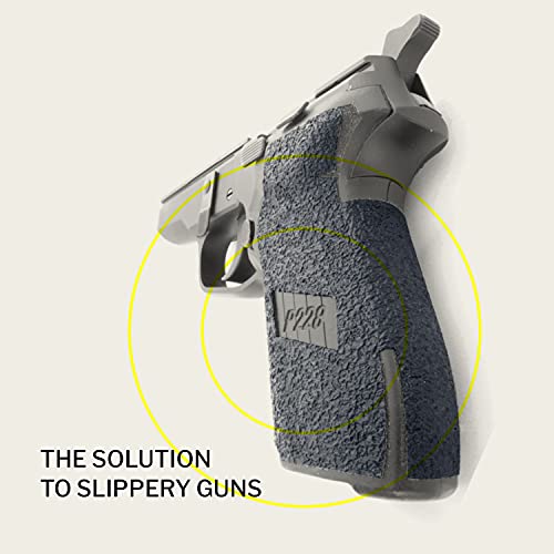 Talon Grips Adhesive Pistol Grip – Compatible With Sig Sauer P228, P229 – Made In The Usa – Rubber, Black #TOP23