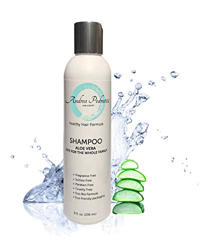 Shampoo Aloe Vera Andrea Pedretti Hair & Beauty Coconut Oil Moisturizing Nourishing Soothing for Gloss & Freshly Cut Aloe Plant Hair