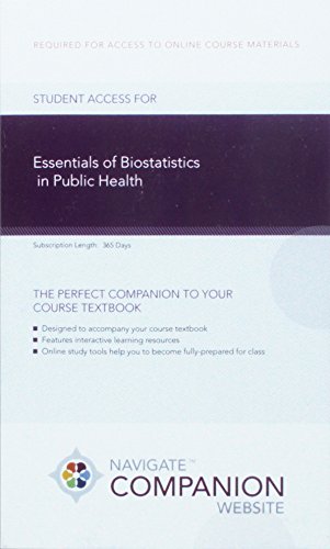 Essentials of Biostatistics in Public Health (Essential Public Health)
