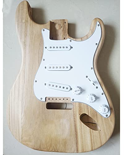 Diy Electric Guitar Kits Strat Style Beginner Kits 6 String Right Handed With Paulownia Wood Body Maple Neck Rosewood Fingerboard Chrome Hardware Build Your Own Guitar. #TOP1
