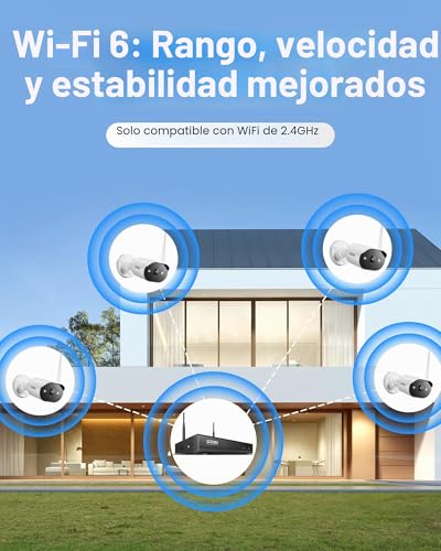 Miniatura 2 de Zosi Kit Cámaras De Vigilancia Wifi6, 8ch 8mp Grabador Nvr Y 1tb Hdd Con 4x 2k 3mp Cámara De Seguridad Exterior, Detección De Persona, Audio Bidireccional