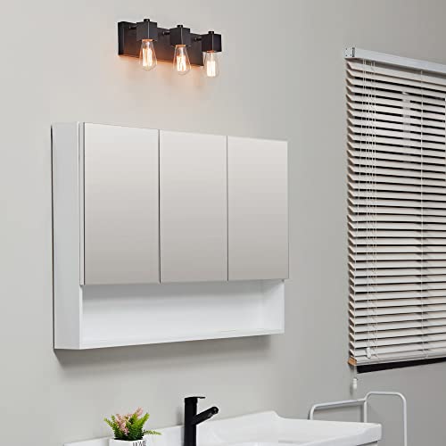Image of Globe Electric 63000005 18 inch 3-Light Vanity Light, Matte Black