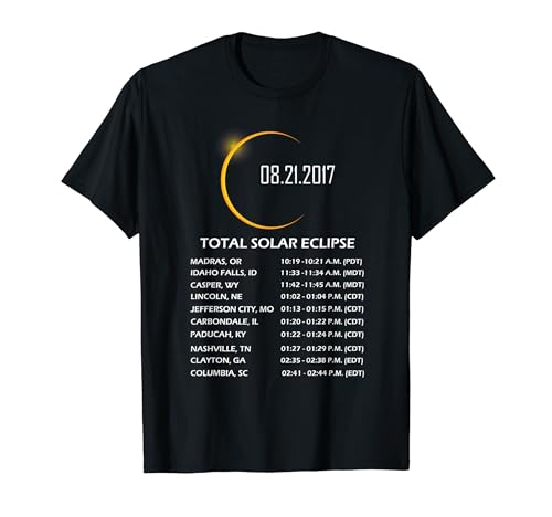 2017 Solar Eclipse Commemorative T-Shirt