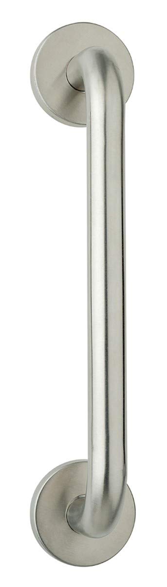 Poignée droite en acier inoxydable OLARIX avec rosace Ø 50 mm