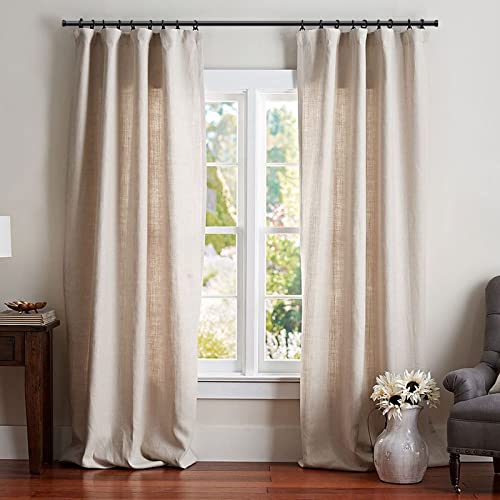 1 Inch Curtain Rods, Black Curtain Rods, Curtain Rods For Windows 66 To 120, Outdoor Curtain Rod For Patio, Wall Mount & Ceiling Mount, Adjustable Curtain Rod, Room Divider Curtain Rod (72” To 144”) #TOP2