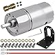 JYUDAUFU DC 12V 960RPM Getriebe-Mikromotor Elektrisches Untersetzungsgetriebe mit hohem Drehmoment Zentrischer Ausgang Getriebemotor für DIY mit Halterung, Federdraht, Kupplung