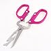 Aexit Stainless Steel Hand Tools Serrated Blade Shear Bottle Opener Multifunction Shears & Scissors Scissors Fuchsia
