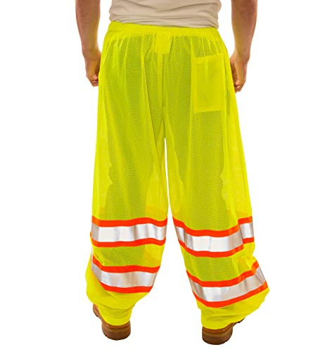 Image of JOB SIGHT Tingley P70032 High Visibility Class E Two-Tone Mesh Pants, Fluorescent Yellow-Green