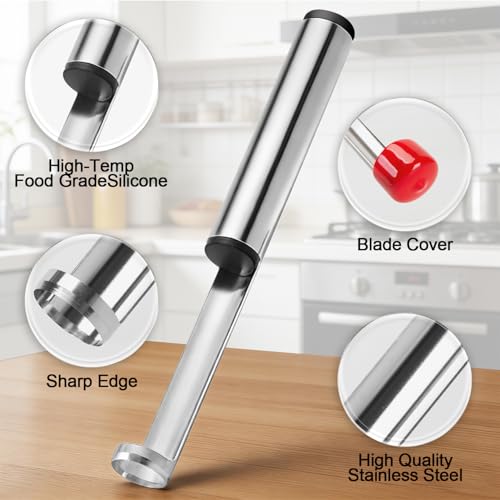 Premium Apple Corer Tool with Sharp Blade, Sturdy Apple Core Remover, Stainless Steel Corer for Apple and Pear, Easy to Use and Clean by Sukiise - Image 3