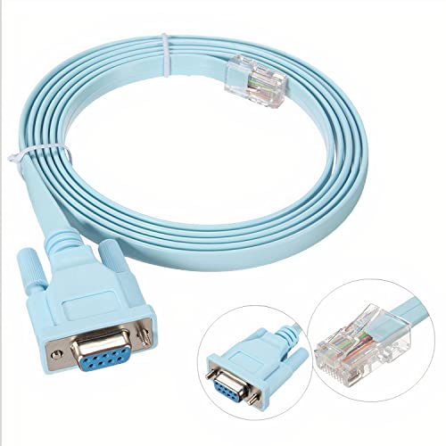 JSM FITNESS Cisco Compatible Console Cable DB9 to RJ45, Professional RS232 Serial Adapter - Image 2