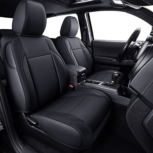 LUCKYMAN CLUB Tacoma Custom Fit Seat Covers for 2016-2023 Tacoma Crew Cab…