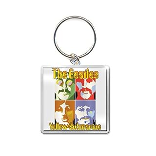 The Beatles Keychain Yellow Submarine Sea Of Science Nouveau Officiel Size One Size - Les Beatles, Paul McCartney, John Lennon, RIngo Starr, George Harrison