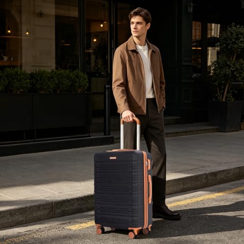 Image of 5-Piece Hardcase Luggage Sets 20 inch24 inch28 inch | Suitcases with Double Spinner Wheels,TSA Lock,Underseat Duffel Bag