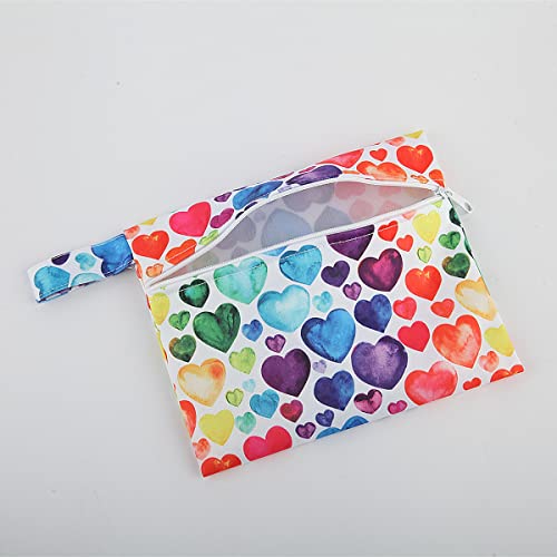 Image of 2 Pieces Reusable Mini wet bag for Mama Cloth Menstrual Pads /Breast Pads,7x5.5 Inch(2MN2)