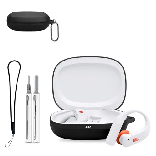 KONXISA for JBL Endurance Peak 4 �P�[�X�J�o�[ �ی�P�[�X �N���[�i�[�L�b�g�t�� �\�t�g�V���R�� �ی�J�o�[ �������[�h �L�[�`�F�[�� �A�N�Z�T���[ �h�� �h�o �ϏՌ� �u���b�N