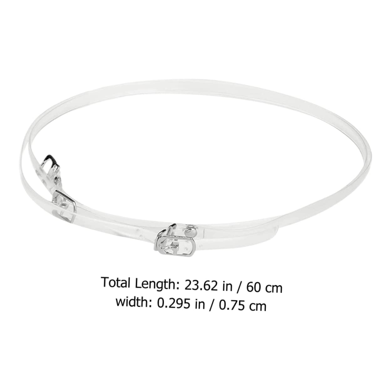 Didiseaon Elastic High Heels Shoelaces Buckle 4 Pairs Invisible Straps Anti-loose Ankle Straps Shoe for Women