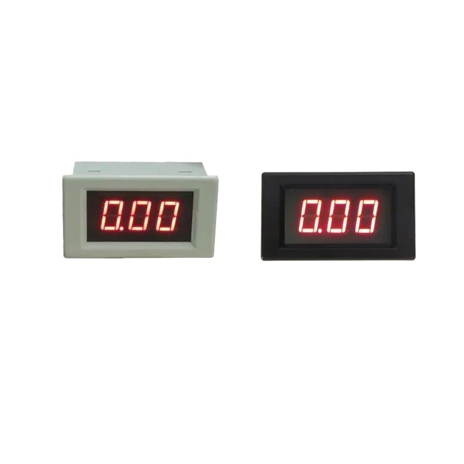 LED Display Red Digital Amp Panel Meter D85 AC Ampere Meter AC 80-300V Current Meter AC 10A 30A 50A 100A AC Ammeter Black White(Black Cover-Red,100A)