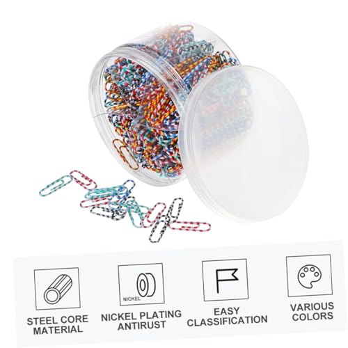 Agrafes légères et portables : clips colorés métal pour papier A4 - 6