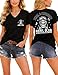 Burwilde Feral and Unhinged Moms Club Shirt, Skeleton Coffee Mom T-Shirt, Trendy Mom V-Neck Tshirt