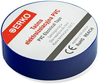 Erko Insulation Tape, 15 mm x 10 m, White, Pack of 10, for Electrical Wires, High Flexibility and Adhesive Strength - Insulation Tape, Sealing Tape