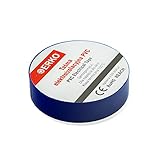 10 Stück: 15 mm x 10 m ERKO Isolierband 15 mm x 10 m - Blau - 10 Stück - für elektrische Leitungen. Hohe Flexibilität und Klebekraft - Isolierband  Klebeband  Dichtungsband