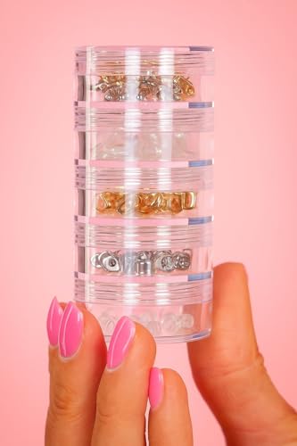 LIRABS ® 5 Layer Acrylic Jewelry Box Travel Jewelry Box Small Organizer for Rings, Earrings, Beads, Transparent