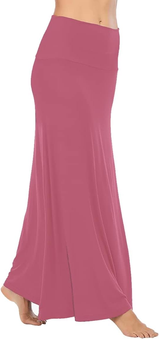 Sweet Hearts Maxi Skirt for Women- Comfy Foldover High Waist Long Flare A-Line Skirt Maxi Dress XS-3X Made in USA - Image 3