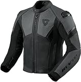 Revit Matador Motorrad Lederjacke (Black/Anthracite,48)