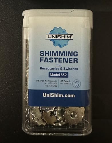 UniShim Electrical Shimming Fastener 50pk - 6-32 Silver