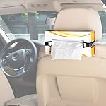 TFY Universal Car Headrest Mount Holder for Car Secure Grip White - Image 4