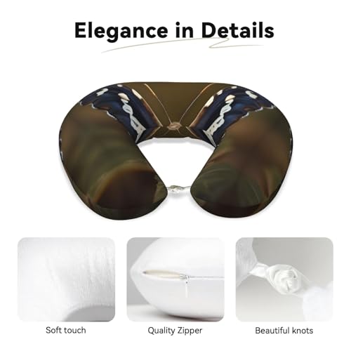 Almohada semicircular de poliéster para cuello miniatura 4