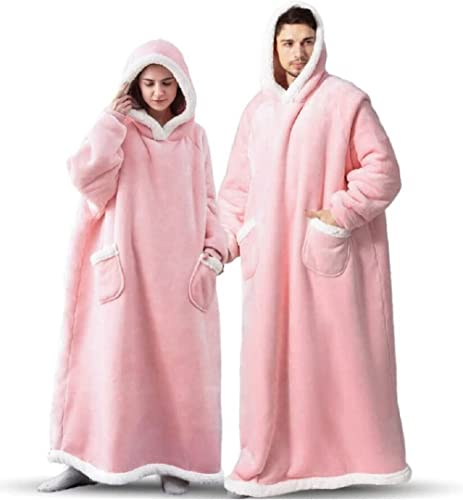 Sacebeleu Kuscheldecke mit Ärmeln,Oversized Weich Decke Hoodie...