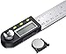 AivaToba Digital Angle Finder, 0-360 Angle Finder Tool Digital Stainless Steel Angle Finder with LCD Display for Woodworking Construction Repairing